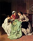 Gown Paintings - The Ball Gown by Jules Trayer